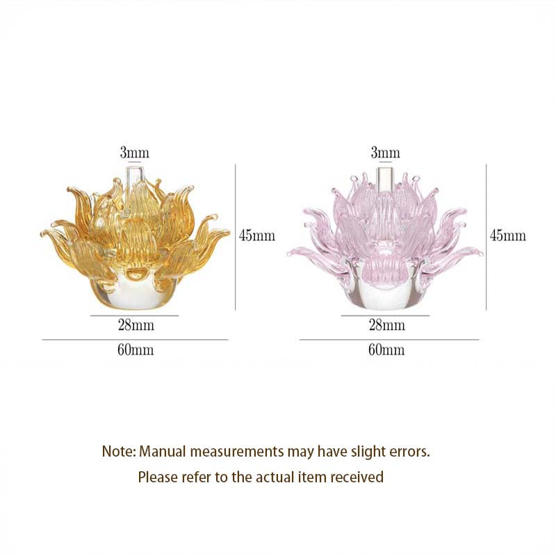 Glass Lotus Incense Holder