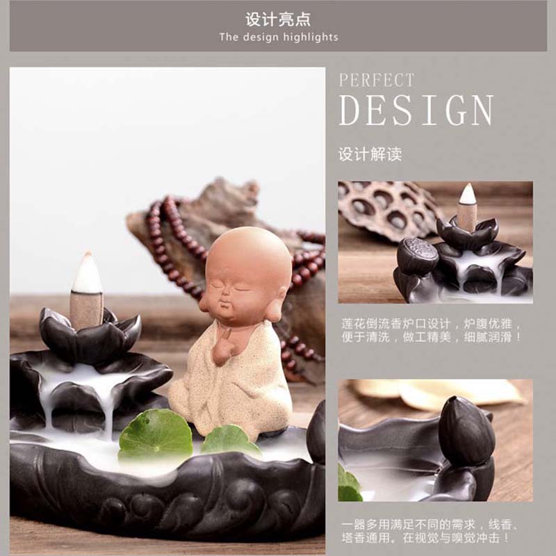 Thinking Monk Incense Backflow Burner