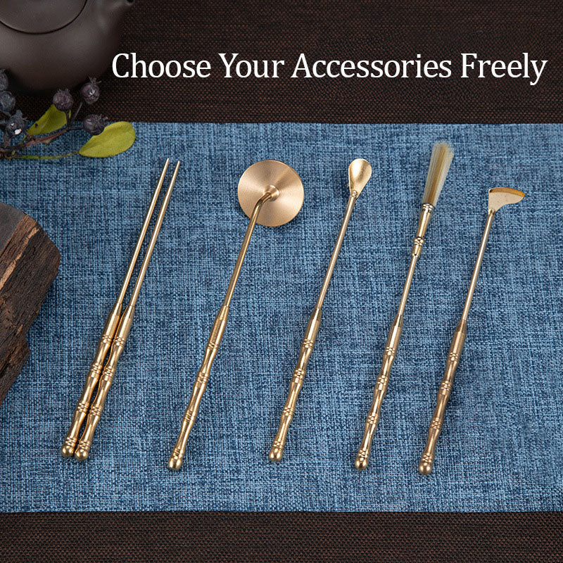 Brass Incense Making Kit, DIY Chinese Incense Ceremony Set, Traditional Aromatherapy Tools