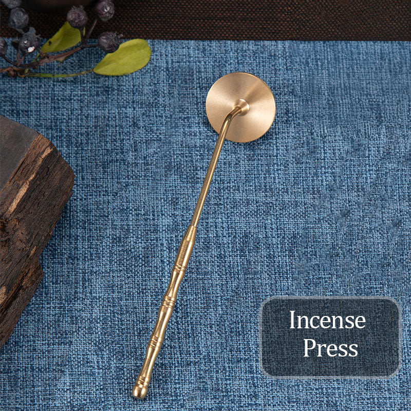 Brass Incense Making Kit, DIY Chinese Incense Ceremony Set, Traditional Aromatherapy Tools