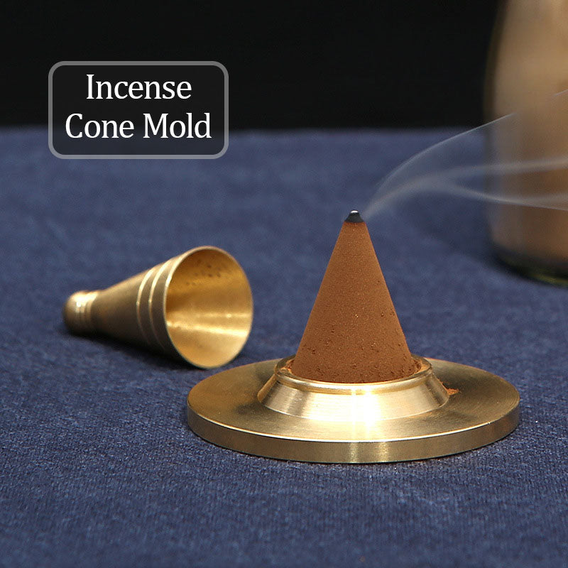 Brass Incense Making Kit, DIY Chinese Incense Ceremony Set, Traditional Aromatherapy Tools