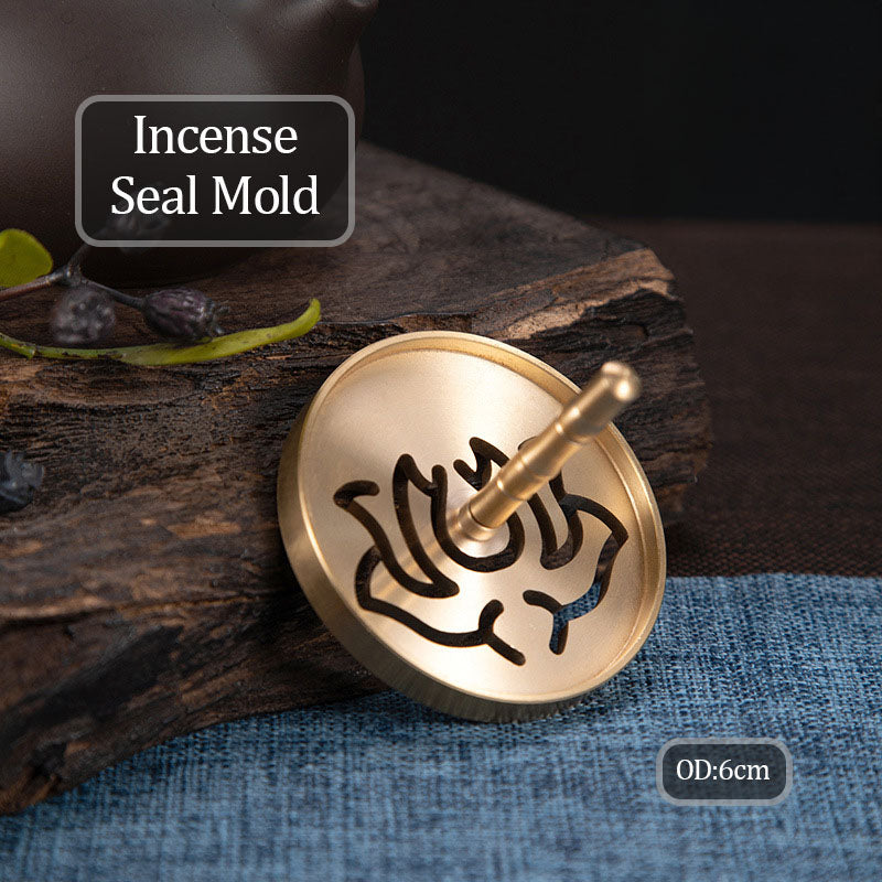 Brass Incense Making Kit, DIY Chinese Incense Ceremony Set, Traditional Aromatherapy Tools