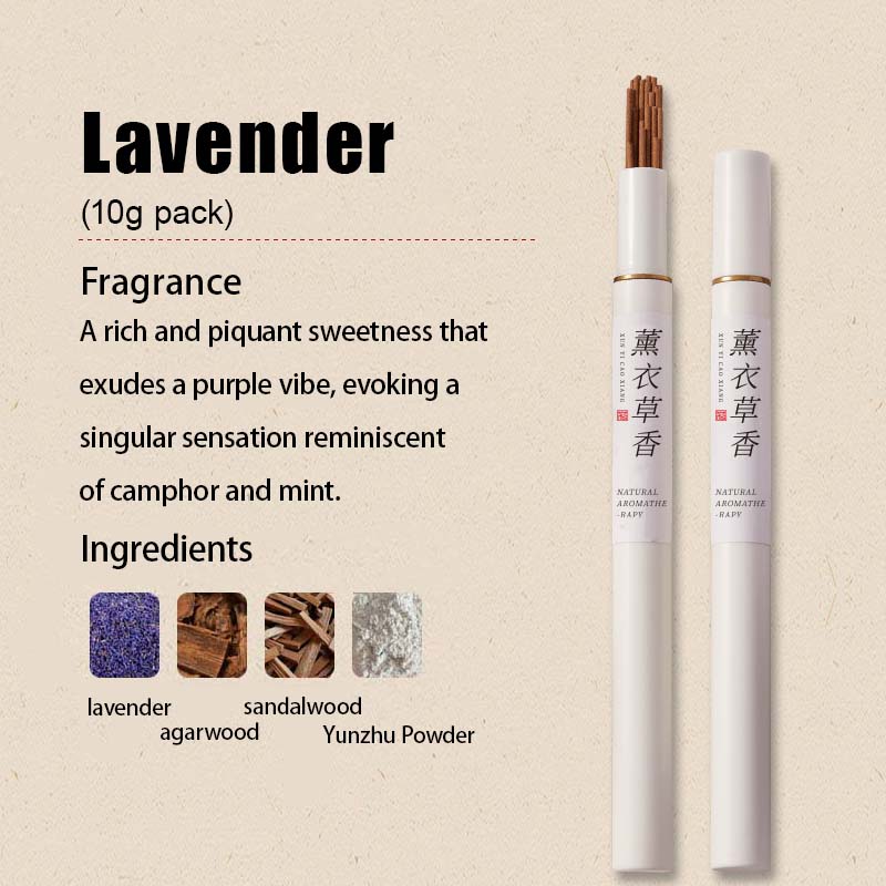 Seven types of floral-scented incense sticks