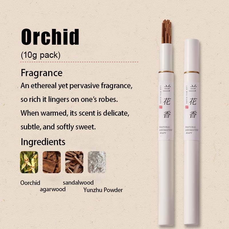 Seven types of floral-scented incense sticks