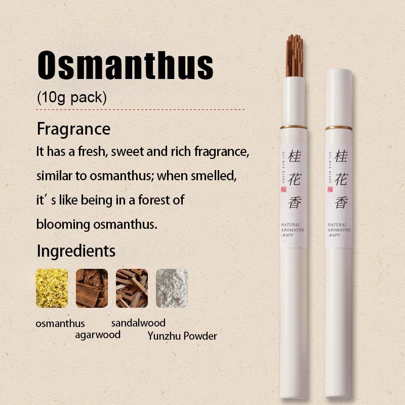 Seven types of floral-scented incense sticks