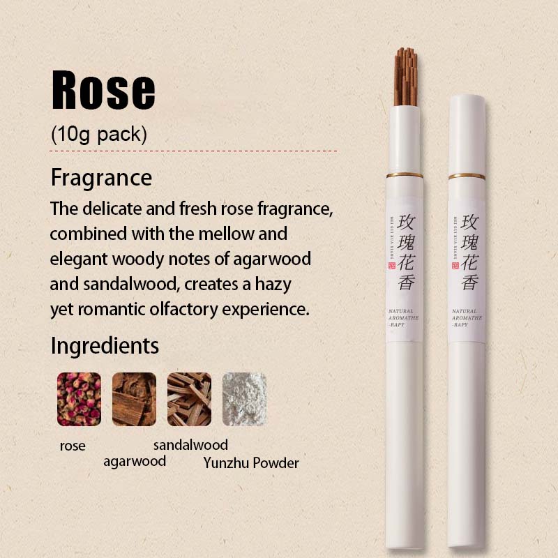 Seven types of floral-scented incense sticks